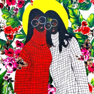 Bestty - 21st Century, Contemporary, Figurative, Portrait, Women, Love, Floral, 2024