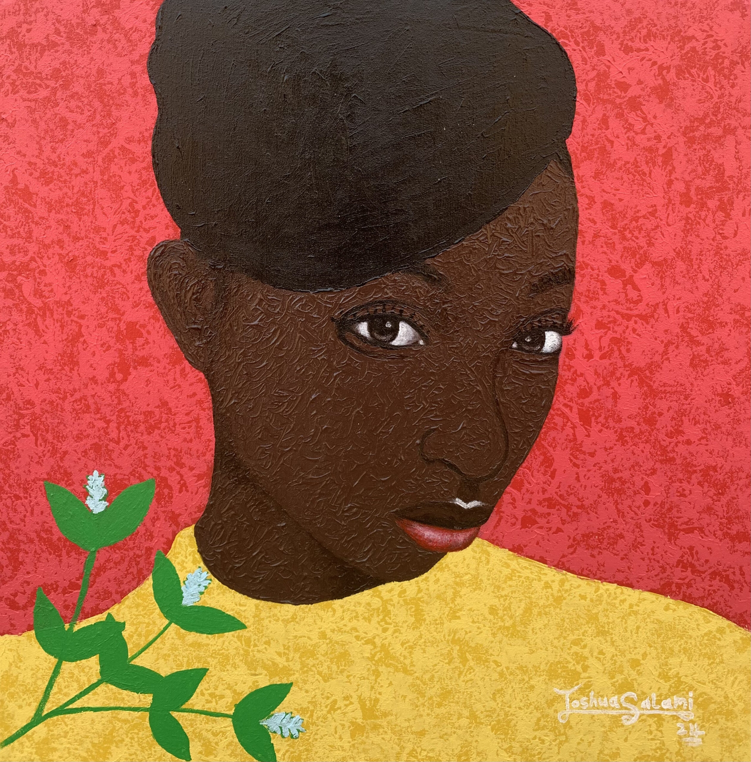Pretty in Yellow -21st Century, Contemporary, Figurative Portrait, Colour, Women, 2024